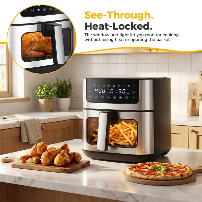 6.34QT Air Fryer | No Fuss Crispy Meals For Busy Families