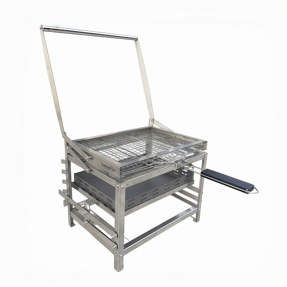 360° Rotating Adjustable Charcoal BBQ Grill