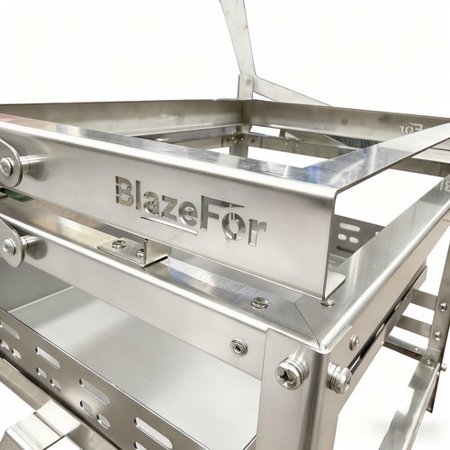 360° Rotating Adjustable Charcoal BBQ Grill