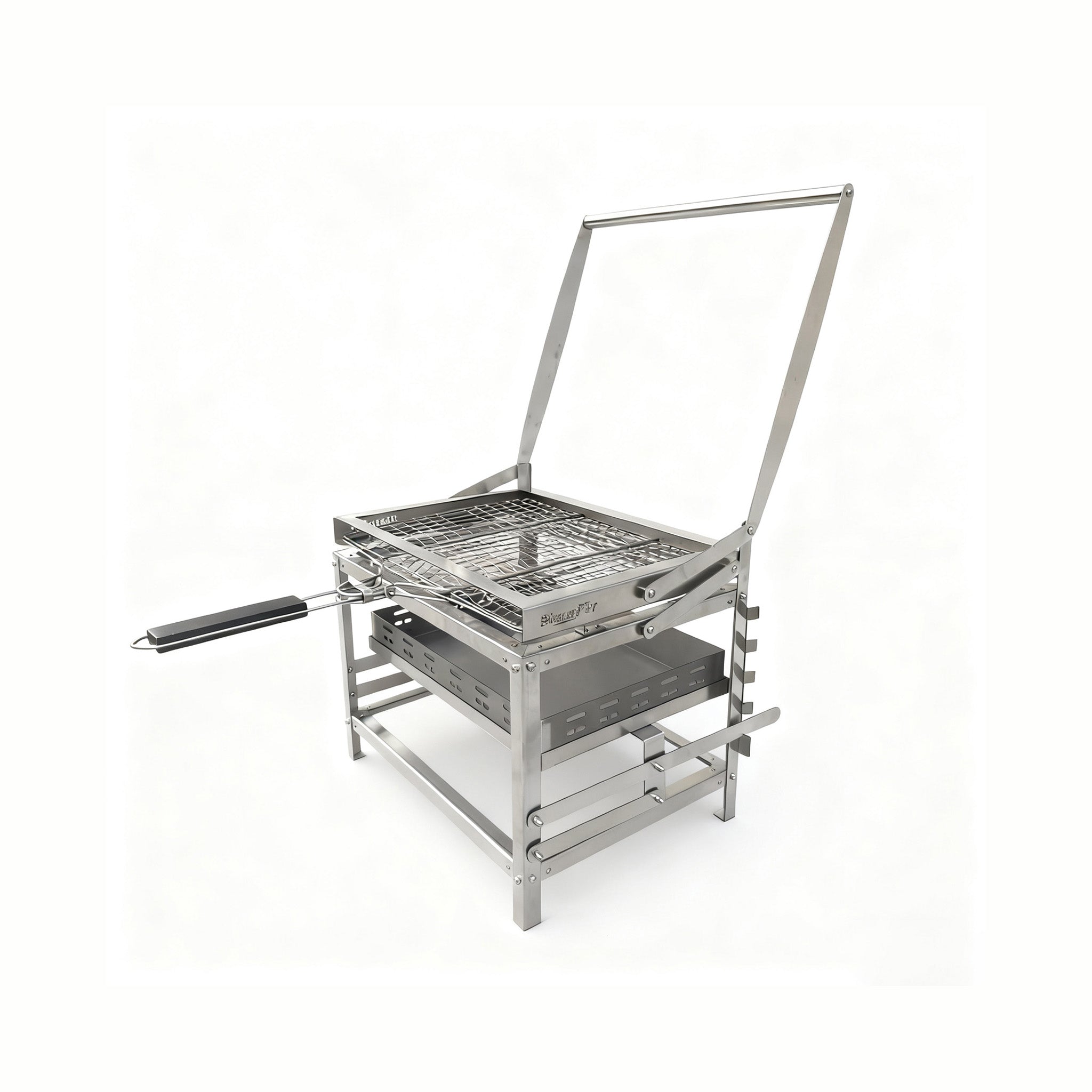 360° Rotating Adjustable Charcoal BBQ Grill